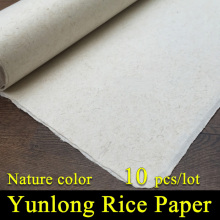 Chinese Painting Rice Paper Calligraphy Drawing Paper Handmade Fiber Xuan Paper Yunlong Mulberry Paper