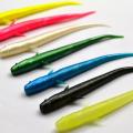 10pcs/lot Soft Lure Bait Simulated Loach Jighead Swimbait Silicone Fishing 7cm Jig Carp Wobblers Artificial 1g Worm Tackle R1U4