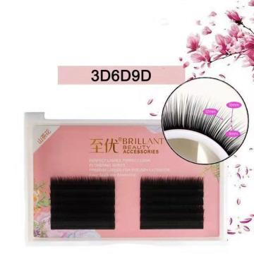 2020 Camellia Individual Eyelashes Volume Hybrid Fanning False Fashes Extension for professional Handmade Natural Soft