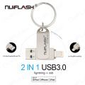 nuiflash Usb Flash Drive pendrive For iPhone 6series/7/7Plus/8/X Usb/Otg/Lightning Pen Drive For iOS External Storage Devices