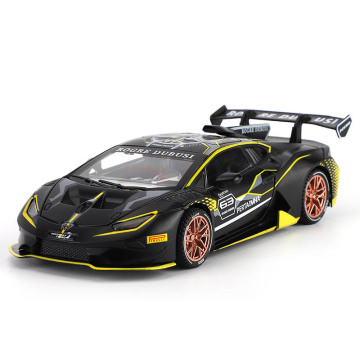 1/32 Alloy Die Cast Sports Car Model Toy Vehicle Simulation Sound Light Pull Back Supercar Toys For Children