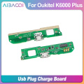 AiBaoQi New Original Usb Plug Charge Board For Oukitel K6000 Plus Mobile Phone Flex Cables Charging Module phone Mini USB Port