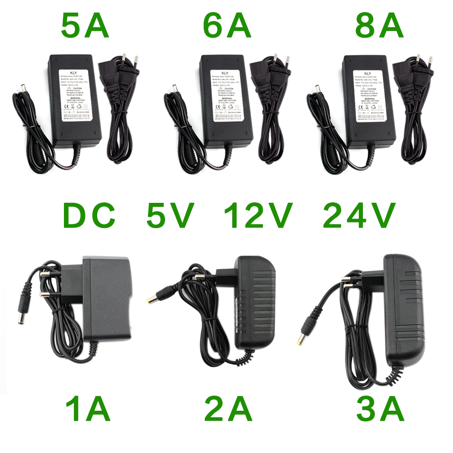 AC Power Supply Adapter DC 5V 12V 24V 1A 2A 3A 5A 6A 8A Universal Charger DC 5v 12v 24V Hoverboard Charger AC 220V to 12 24 V