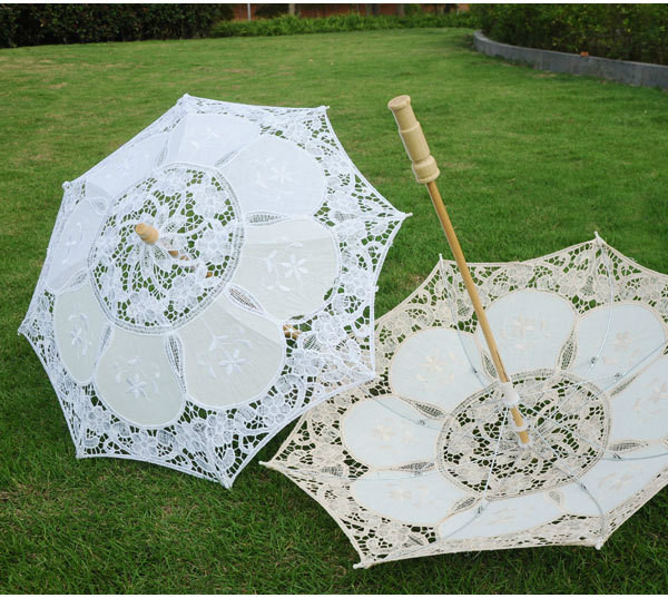 White Small Umbrella Kids Rain Women Lace Umbrella Home Decor Wedding Photography Bride Umbrella Parasol Sunshade