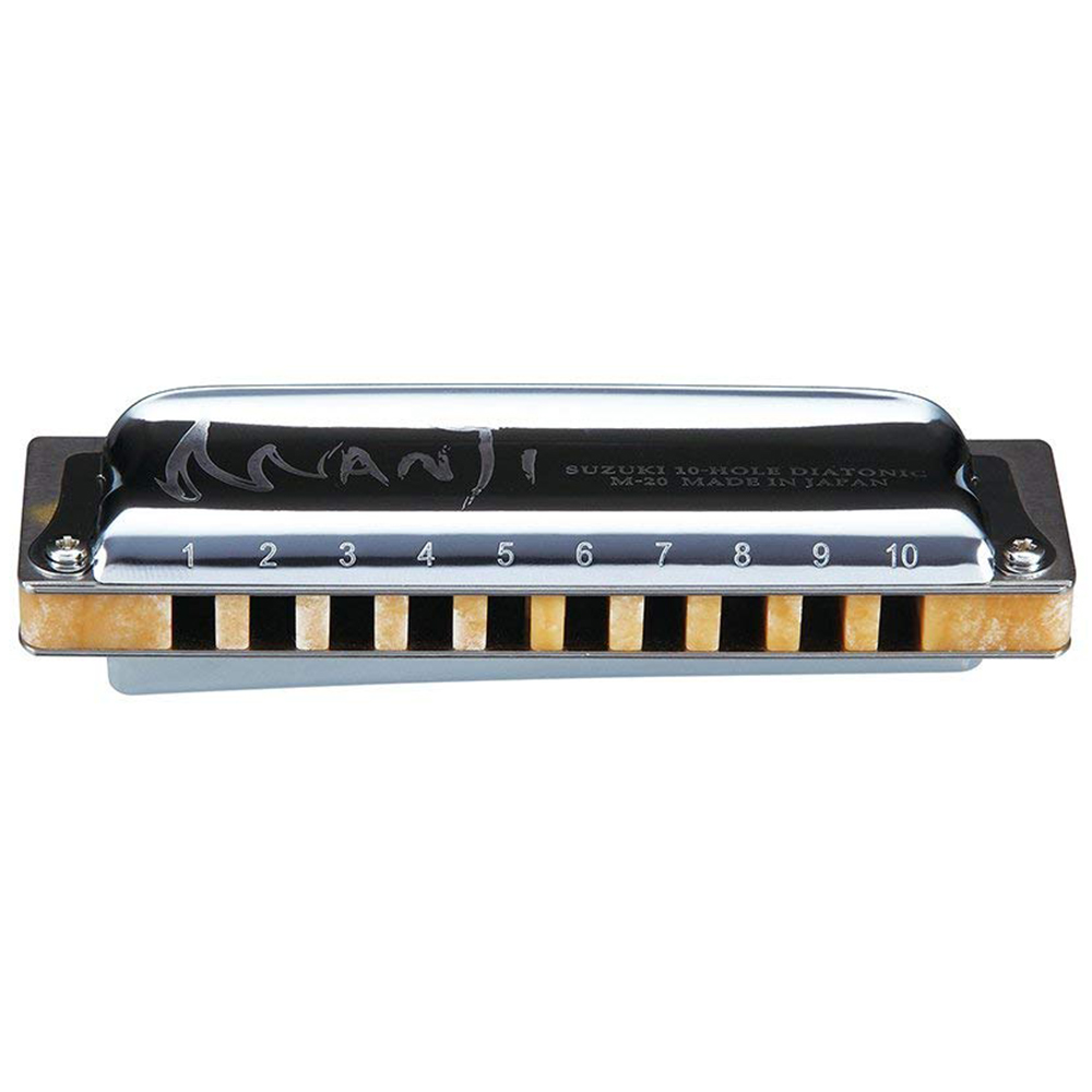 Suzuki M20 Manji Diatonic Harmonica 10 Holes 20 Notes Blues Harp Key Of C D Professional Quality Japan Musical Instruments M-20