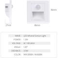 Recessed in Steps Ladder Wall Lamps Led Stair Light Indoor PIR Motion Sensor Infrared Human Body Induction step Lamp