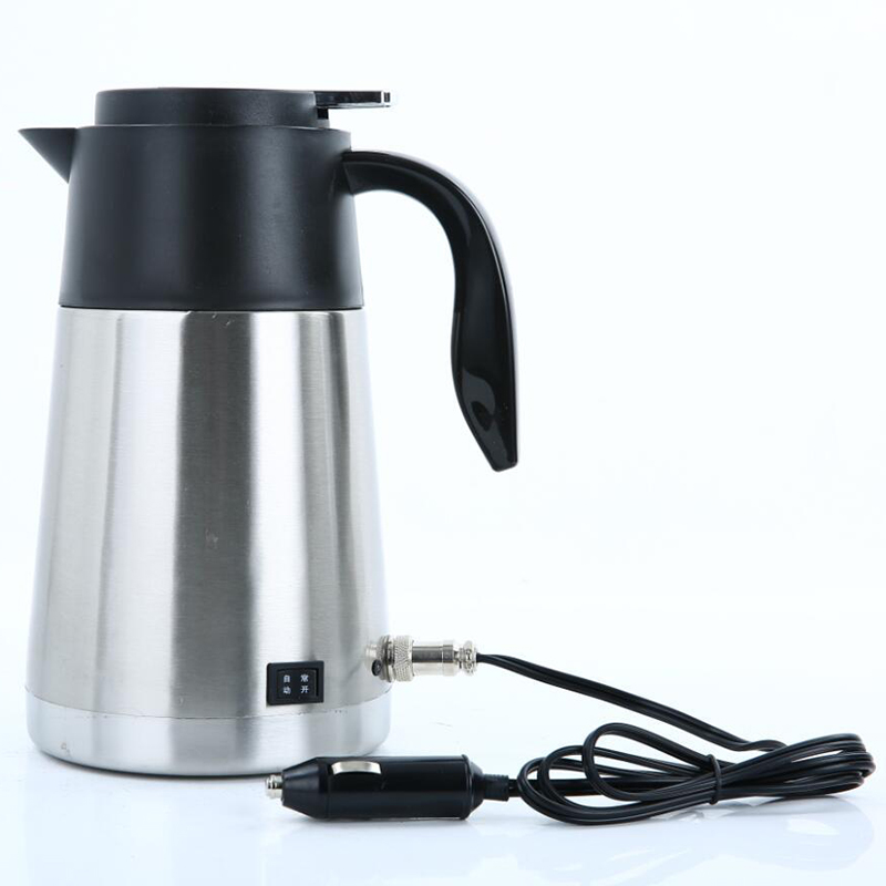 1.3L Large Capacity Car Electric Water Kettle With Car Kettle Insulation Pot 12V Water Heating Cup 24V Truck Hot Water Bottle