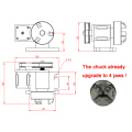 CNC Rotary Axis Kit Chuck 65mm Activity Tailstock 4th Axis 54mm Centre Thimble Tailstock CNC Milling Machine Part Tools