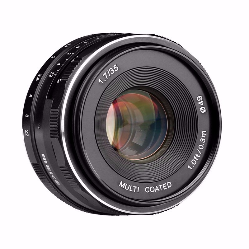 Meike MK-EM-35-1.7 35mm f 1.7 Large Aperture Manual Focus lens APS-C For Canon EOS-M Mirrorless DSR DSLR cameras Lenses