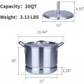 20 Quart Aluminum Tamale Steamer Pot