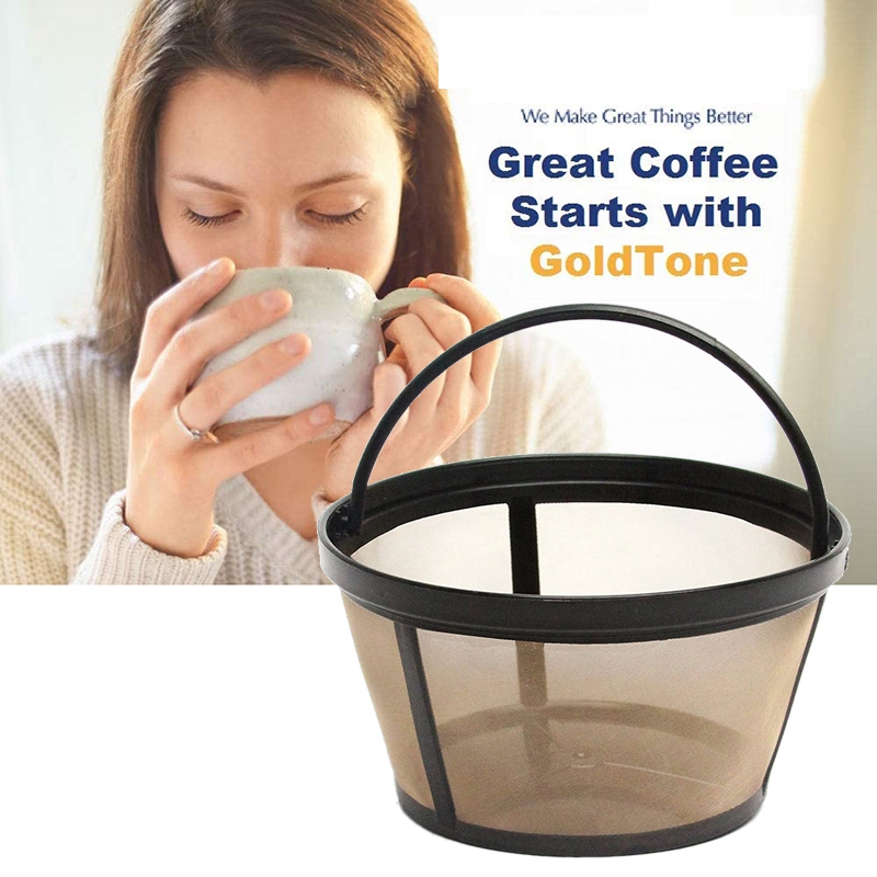 3 PCS Reusable 8-12 Cup Basket Coffee Filter Fits Mr. Coffee Makers and Brewers