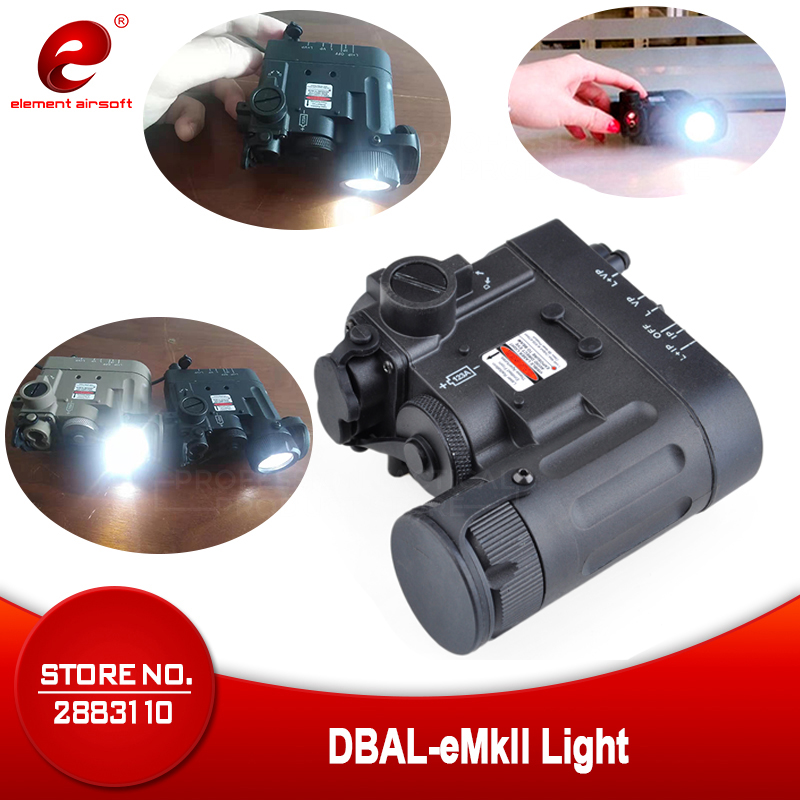 Element Airsoft DBAL Tactical Flashlight Armas Gun Light DBAL-EMKII IR Red Laser DBAL-D2 IR Gun Weapons Light EX328