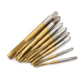 HSS Titanium Machine Right Hand Tap Drill 3 Flute M2 M2.5 M3 M3.5 M4 M5 M6 M8 Spiral Point Thread Plug Handle Taps Die Set