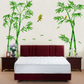 Large size Green Bamboo Plant Bird Pastoral Style Wall Sticker decal For Living Room bedroom Wardrobe Home Decoration Murals