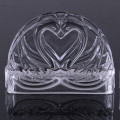 Unique Double Swan Design Crystal Glass Napkin Holder