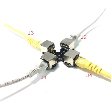 Throwing Star LAN Tap Network Packet with RJ45 Shield with LED Connector Capture Mod 100% Replica Monitoring Ethernet Tap Break