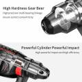 198Vf Brushless Electric Rotary Hammer Rechargeable Multifunction Electric Hammer Impact Power Drill Tool with 19800mAh Battery