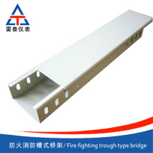 Fire protection trough type bridge