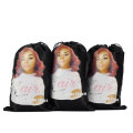 Custom Logo Wigs packaging Satin Bags/Hang Tag Sticker labels Wraps/Long Bonnets/Headband/Cape/Bonnet/box