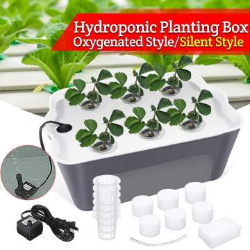 1 sets 220V Plant Site Hydroponic Systems 6 Holes nursery pots Soilless cultivation plant seedling Grow Kit