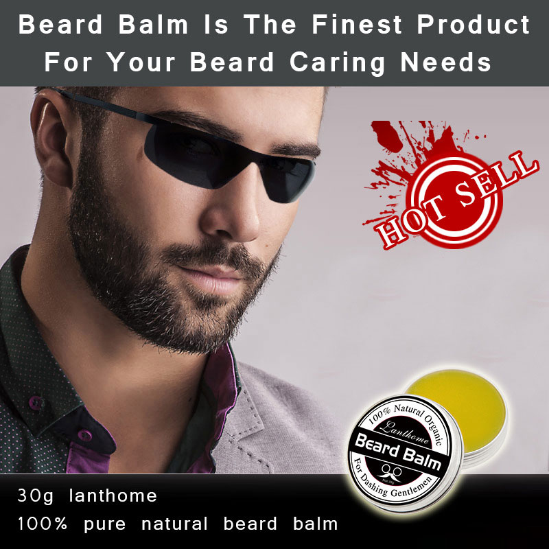 Beard Balm Natural Organic Treatment for Beard Growth Grooming Care Aid 30g 2018 in Styling Aftershave For Men SK88