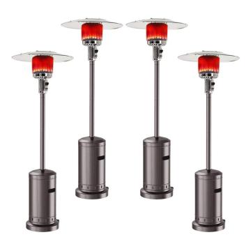 4PCS/Set 46000 BTU Outdoor Gas Patio Heaters Commercial Portable Standing Gas Heater Stove Propane for Christmas Party Garden