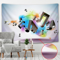 Music Notation Tapestry Living Room Bedroom Wall Hanging Witchcraft Beach Towel Musical Art Background Wall Decorative Blanket