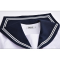 Cute Sailor suit Long sleeve JK School uniform sets for girls White shirt and dark blue pleated skirt suits Student Cosplay