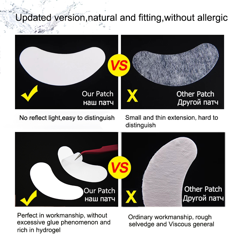 10/20 Pairs Eyelash Extension Patches Under Eye Pads For Grafting Eyelashes Paper Eye Gel Sticker Wraps Lash Patch Makeup Tool