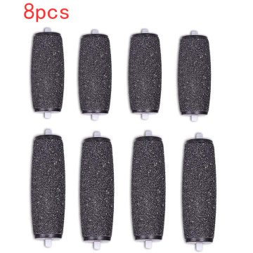 8pcs Pedicure Refill Roller Electronic Foot File Tool Refill Roller Repair Tool Foot Care Pedicure Machine Head Foot Scrubber