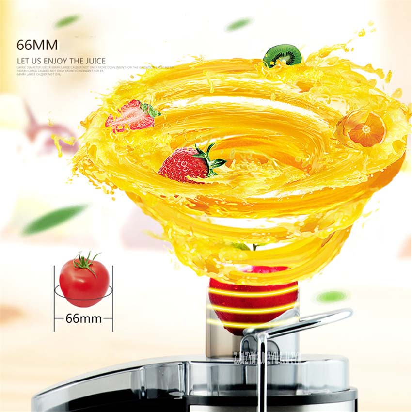 1PC JYZ-D55 Electric Household Juicer Fruit Citrus Generation Juicer Make 250W Power Food Mixer Blender Juice Sugarcane Machine