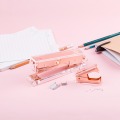 Rose Gold Acrylic Stapler Staple Remover office accessories stationery supplies