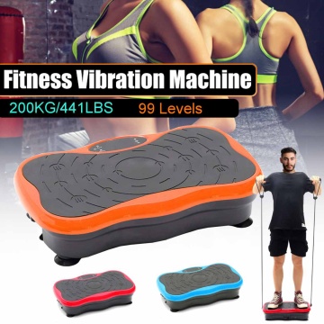 200KG/441LBS Exercise Fitness Slim Vibration Machine Trainer Plate Platform Body Shaper 99 Speed Levels with Resistance Bands