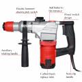 Electric Rotary Hammer 2000W Multifunction Electric Hammer Impact Power Drill Tool Kits 33000BPM 220V Powerful Hammer