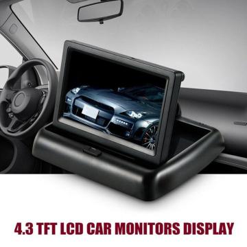 4.3 inch Foldable Car Monitor TFT LCD Display Cameras Parking Reverse Monitors For Car Camera Rearview System