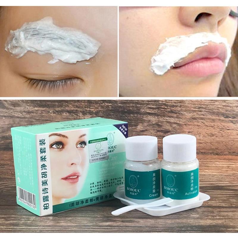 Hair Bleaching Cream Mustach Removal Dark Hair Whitening Women Mustache Remove Eye Brow Bleach Fast Permanent