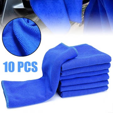 10Pcs Microfibre Cleaning Auto Soft Cloth Washing Cloth Towel Duster 30x30cm Car Home Cleaning Micro fiber Towels cloth