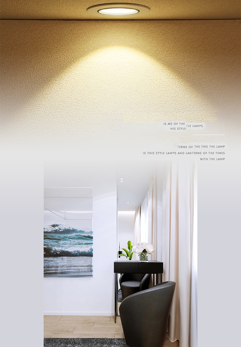 LED COB Downlights Dimmable 3W Recessed Ceiling Led Down Light Led Spot Light 55mm cut size