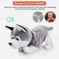Electric Robot Dog Sound Control Simulated Soft Plush Interactive Kids For Gifts Sound Dog Dogs Toy Toy Dancing Control Ele F1O2
