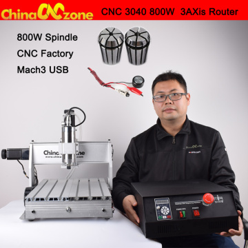 CNC 3040z 800W 3Axis Router Mach3 USB CNC 3040 DIY Cutting Engraving machine Threads Screw Mini Machine wood carving machine