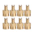 8pcs Slotted Head Valve Stem Caps with Core Remover Tool for Car Motorcycle