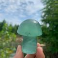 hot sales beautiful natural green fluorite mushroom as gift wholesale for home decor