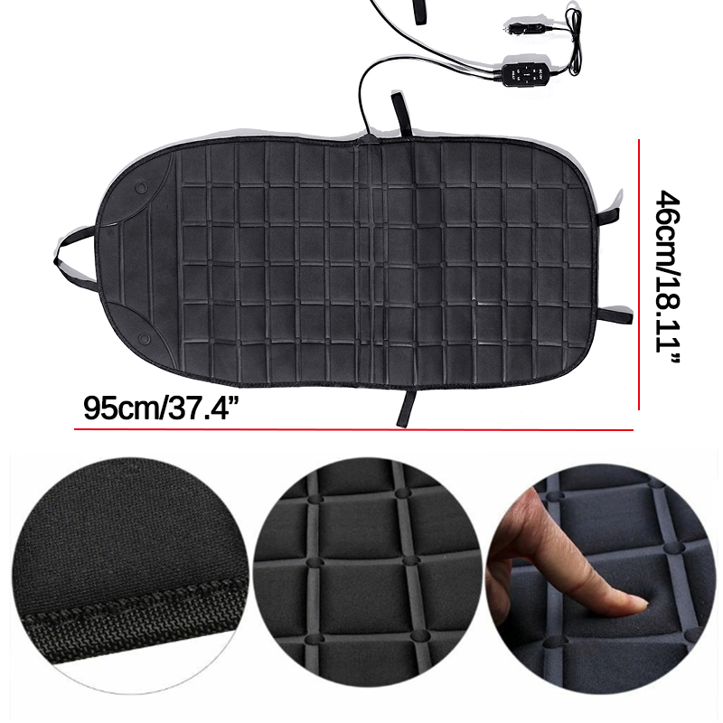 2 Pcs 12V Fast Heating Automobile Seat Covers Multifunction Seat Cushion Pad Seat Heater Warmer Heating Car Interior Accessories