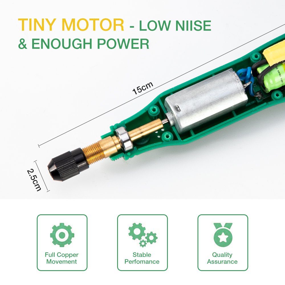 Cordless Drill Engraver Pen 3.7V Li-on USB Charging Cable 3-Speed Rotary Tool Grinding With Drill Bit Accessory Kit Dremel Tools