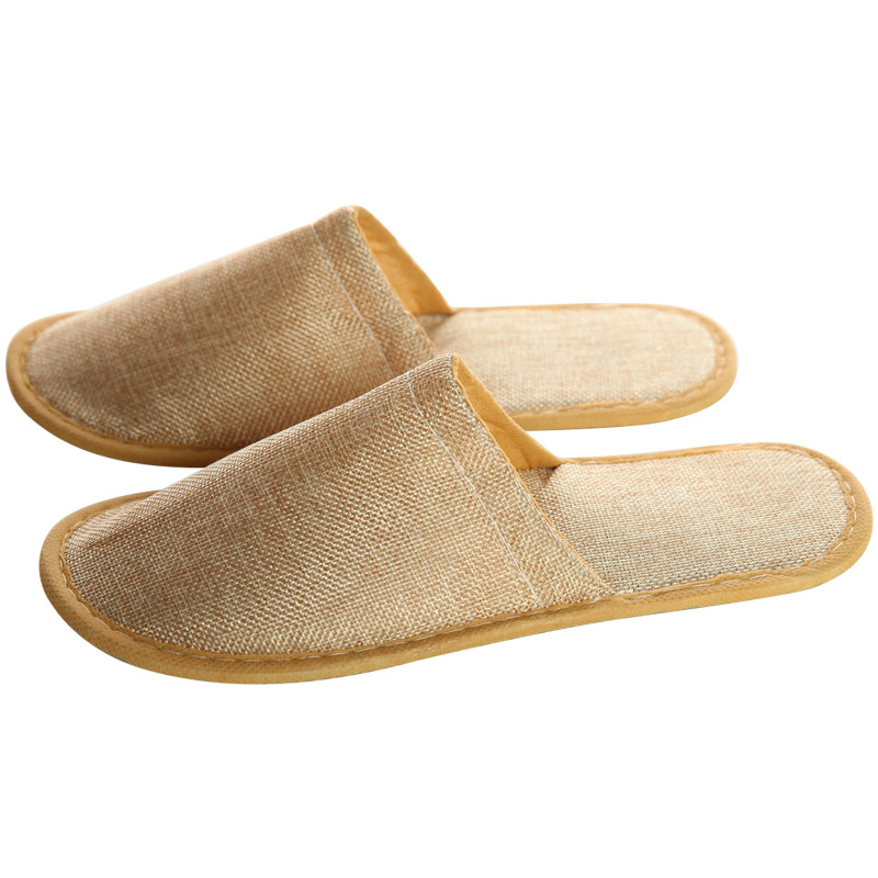 20 pairs Home Guest Indoor Slippers Men Women Hotel Travel Spa Portable Folding Disposable Supplies Unisex Slippers Summer Linen