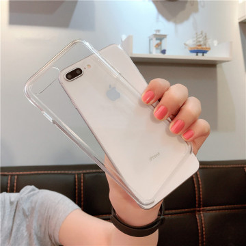 1:1 Original Official Style Clear Phone Case For iPhone 8 7 6 6s Plus HD Transparent ShockProof Cover For iPhone X Xr Xs Max