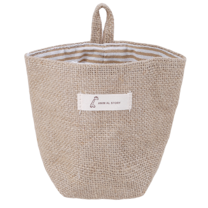 New Cloth Bags Living Room Storage Sack Hanging Grocery Storage Case Cloth Flower Pot Basket Household Sundries Toys Organizer