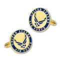 Gold Plating Military U.S. Air Force Enamel Cufflinks