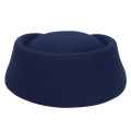 Airline Stewardess Cadet Formal Uniform Hat Caps Women Imitation Wool Felt Cap Ladies Pillbox Hats with Rope Air Hostesses Hat