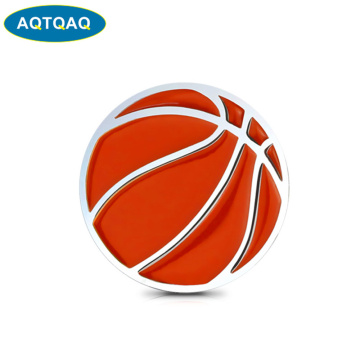 1Pcs Personalized 3D Car Stickers Metal Basketball Car Stickers Badge Decoration Stickers Universal For Most Cars